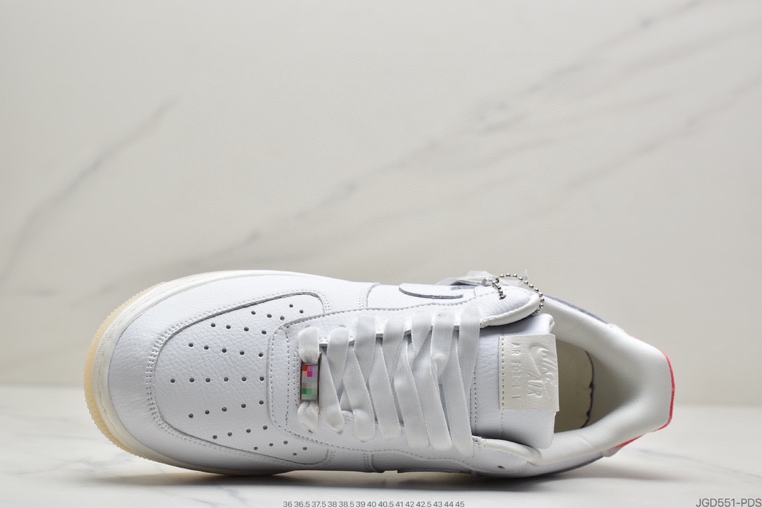 180 耐克 Nike Air Force 1 Low’Got’Em’ 白绿粉寿桃空军一号低帮休闲板鞋DC3287-111