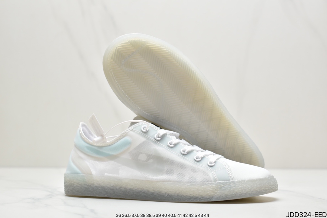 120 真标耐克/Nike  BLAZER LOW PRM VNTG 开阔者网纱面运动休闲板鞋 845054-101