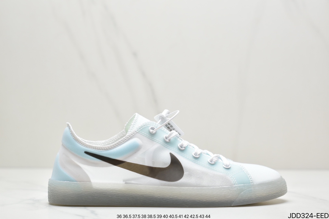 120 真标耐克/Nike  BLAZER LOW PRM VNTG 开阔者网纱面运动休闲板鞋 845054-101