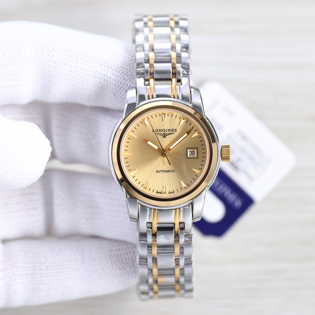 新版:LONGINES/浪琴-索伊米亚系列 L4、263.3一7、机械女表。