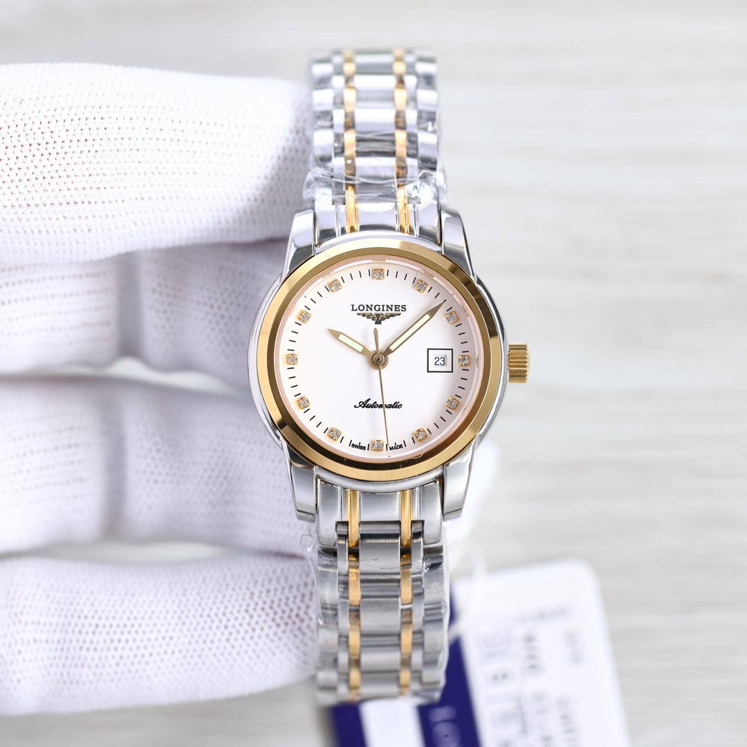 新版:LONGINES/浪琴-索伊米亚系列 L4、263.3一7、机械女表。