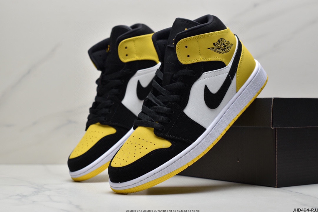 190 Air Jordan 1 Mid ”Obsidian”黑曜石 乔一中邦 554724-174