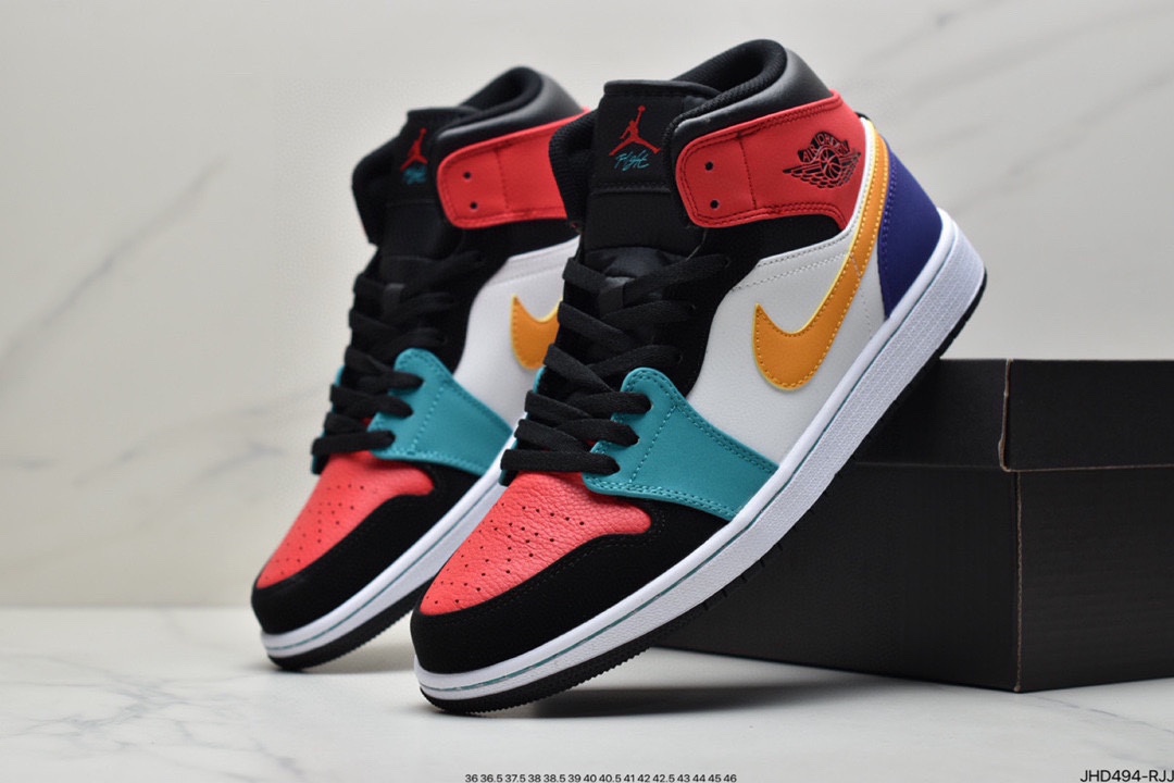 190 Air Jordan 1 Mid ”Obsidian”黑曜石 乔一中邦 554724-174