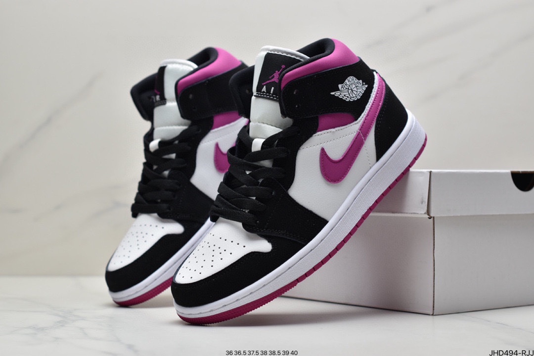 190 Air Jordan 1 Mid ”Obsidian”黑曜石 乔一中邦 554724-174