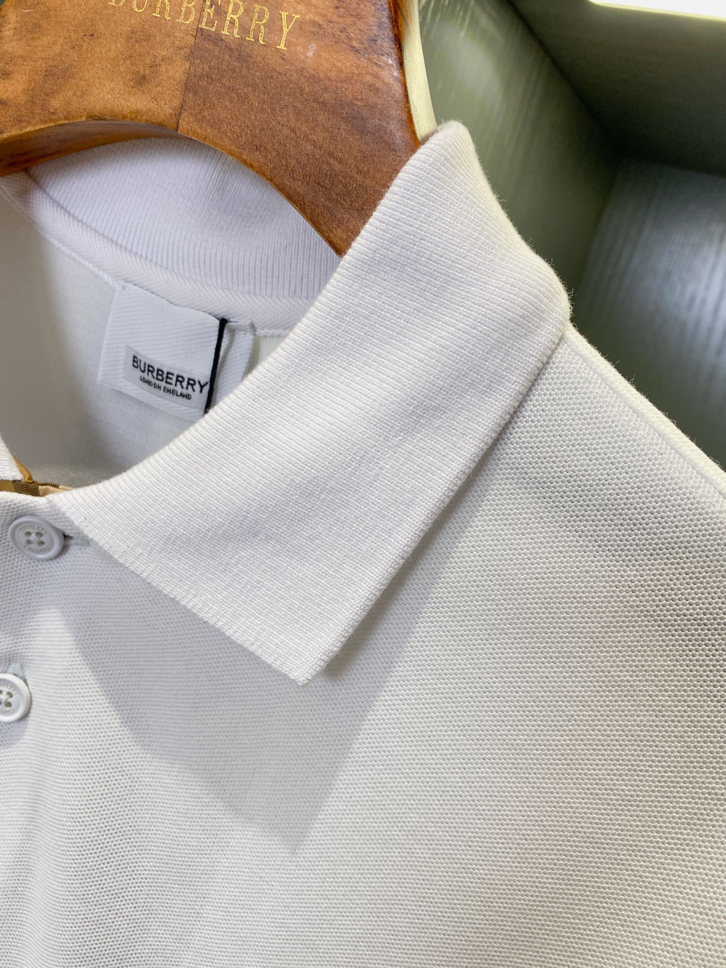 Burberry BBR 巴宝莉 Tb刺绣格纹装饰商务休闲短袖polo衫