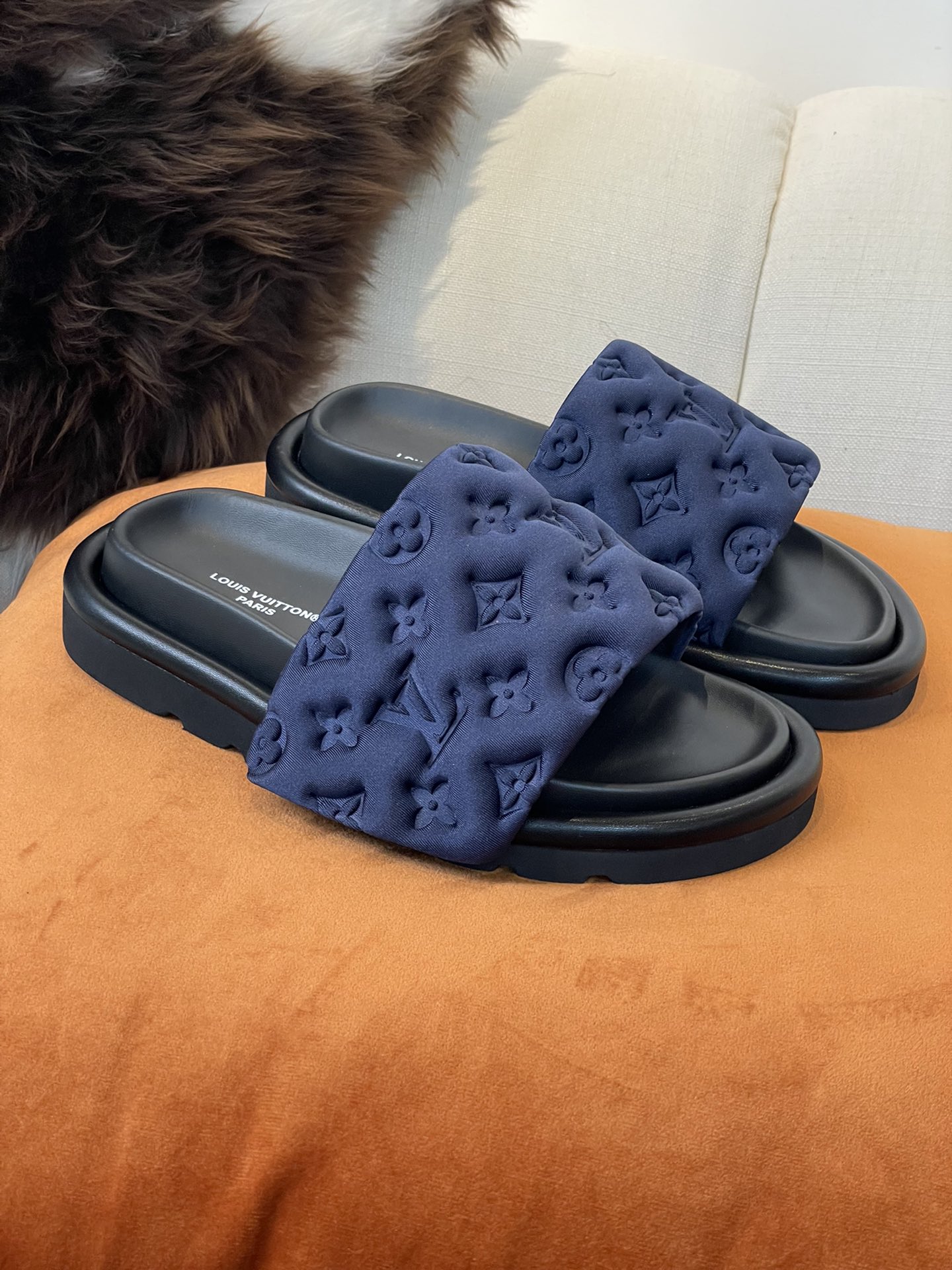 Louis Vuitton Shoes Slippers Cowhide Nylon Spring/Summer Collection