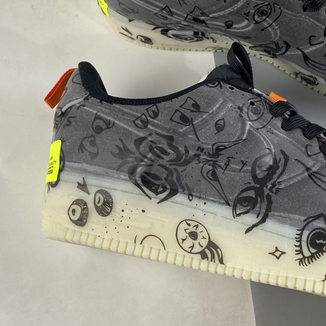 P290  Nk Air Force 1 Experimental ”Halloween” 黑橙 万圣节 夜光 空军一号低帮板鞋 DC8904-001