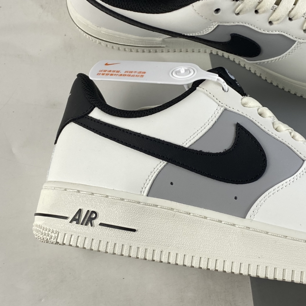 P220  Nk Air Force 1’07 米黑灰拼色 空军一号低帮运动休闲板鞋 RS2696-112