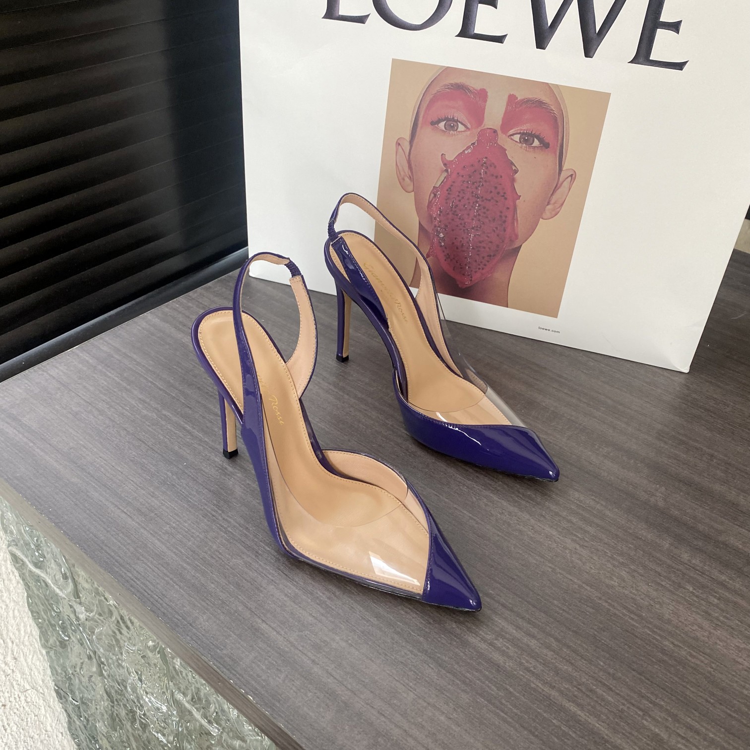 Replica 2024 Lusso perfetto
 Gianvito Rossi Scarpe con Tacco Alto Replcia a buon mercato dalla Cina
 Pelle bovina di capra verniciata Resina pecora Fashion