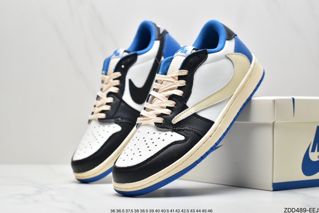 230 Travis Scott x Fragment x Air Jordan 1 Low“Military Blue” 低帮 CD4487-001