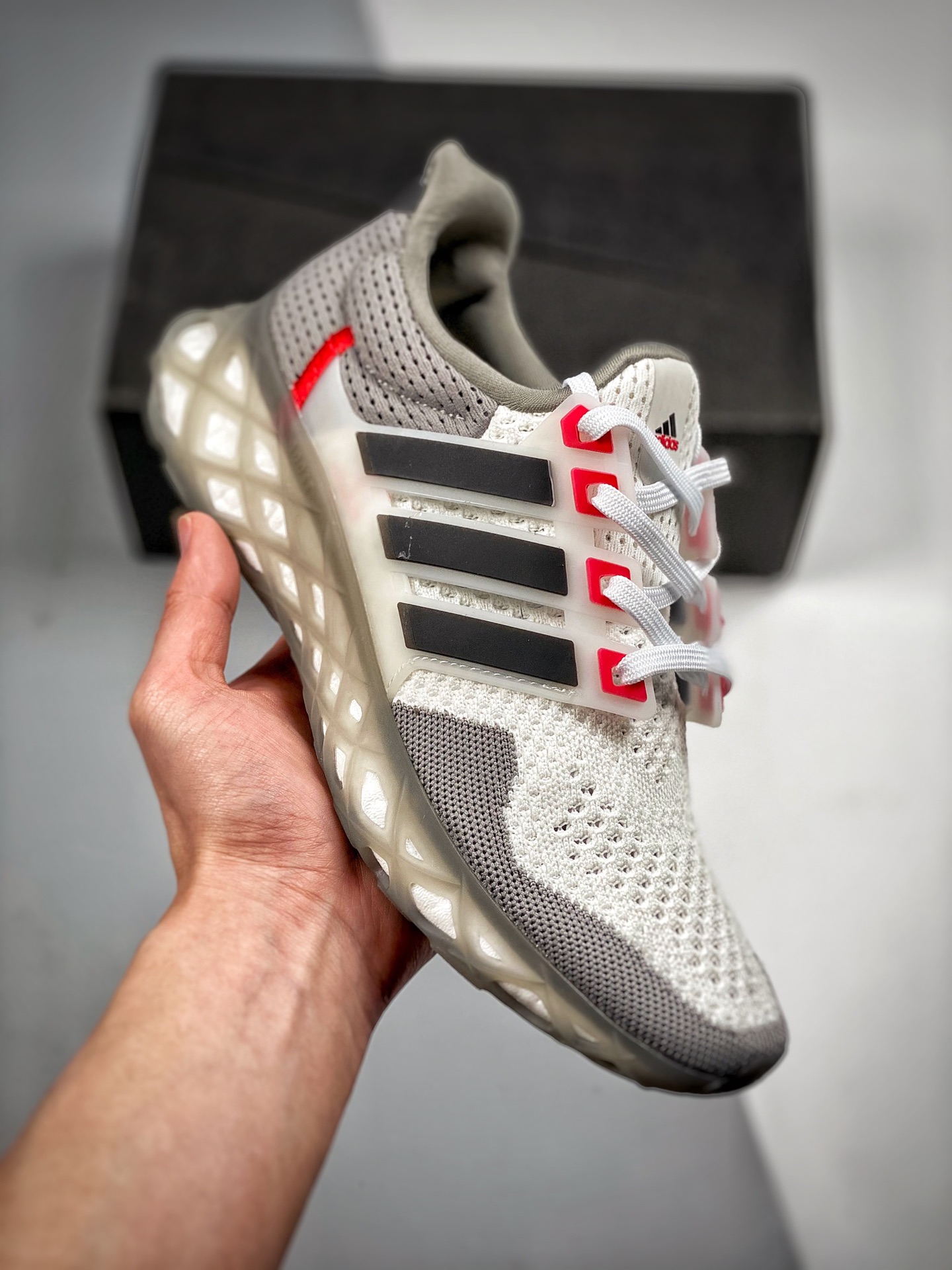 Empujador 2 AD URABOOST WEB DNA actualización integral, zapatillas de running retro con suela de palomitas, Adidas Ultr…