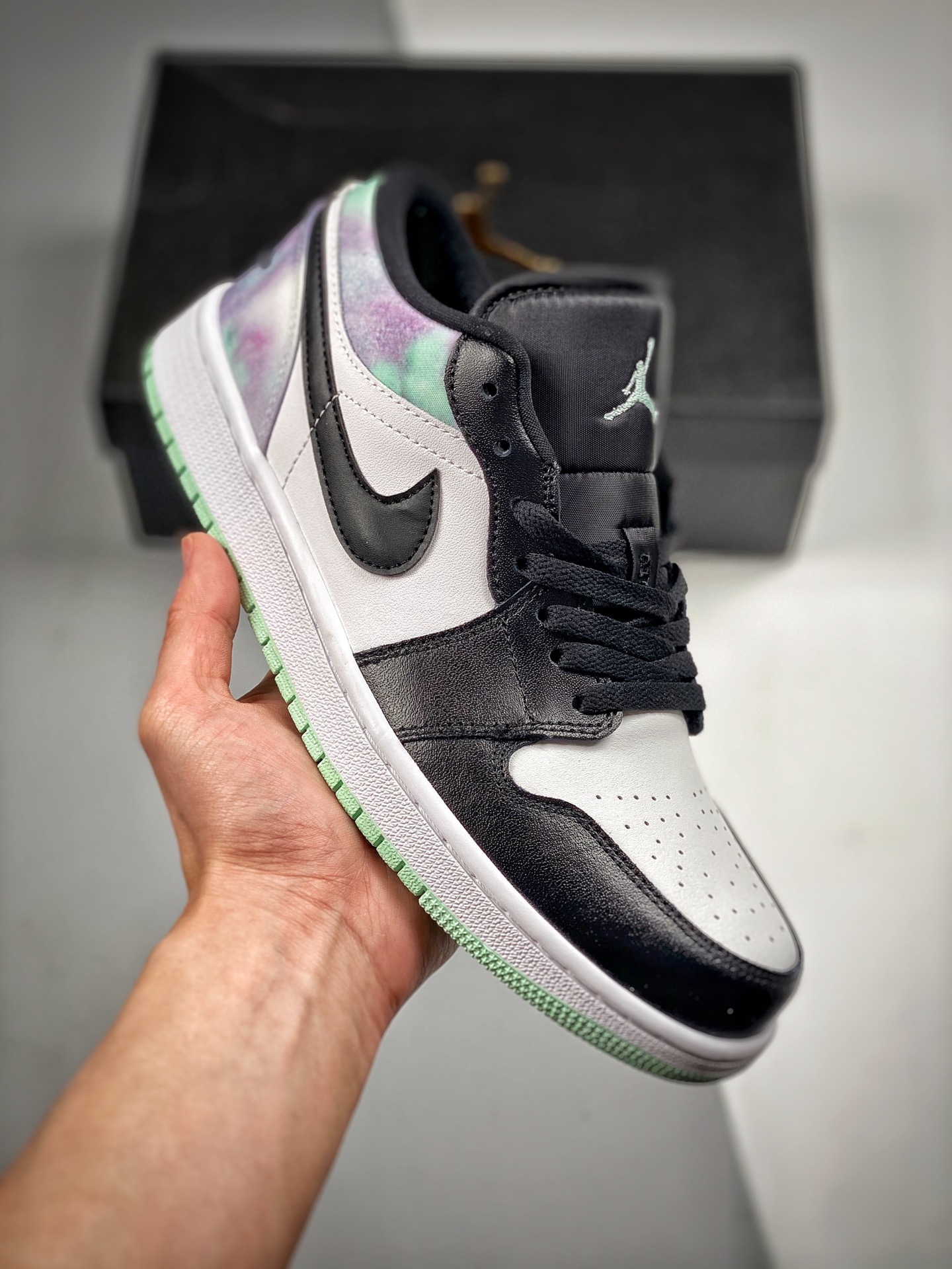 推手4 Air Jordan 1 Low Teñido anudado AJ1乔1 low top casual zapatillas de skate Sincronizado con los colores oficiales, el…