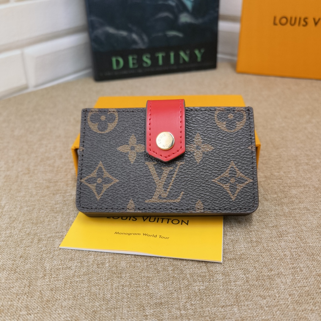 Damier Card Holder - Back View Damier card holder back view