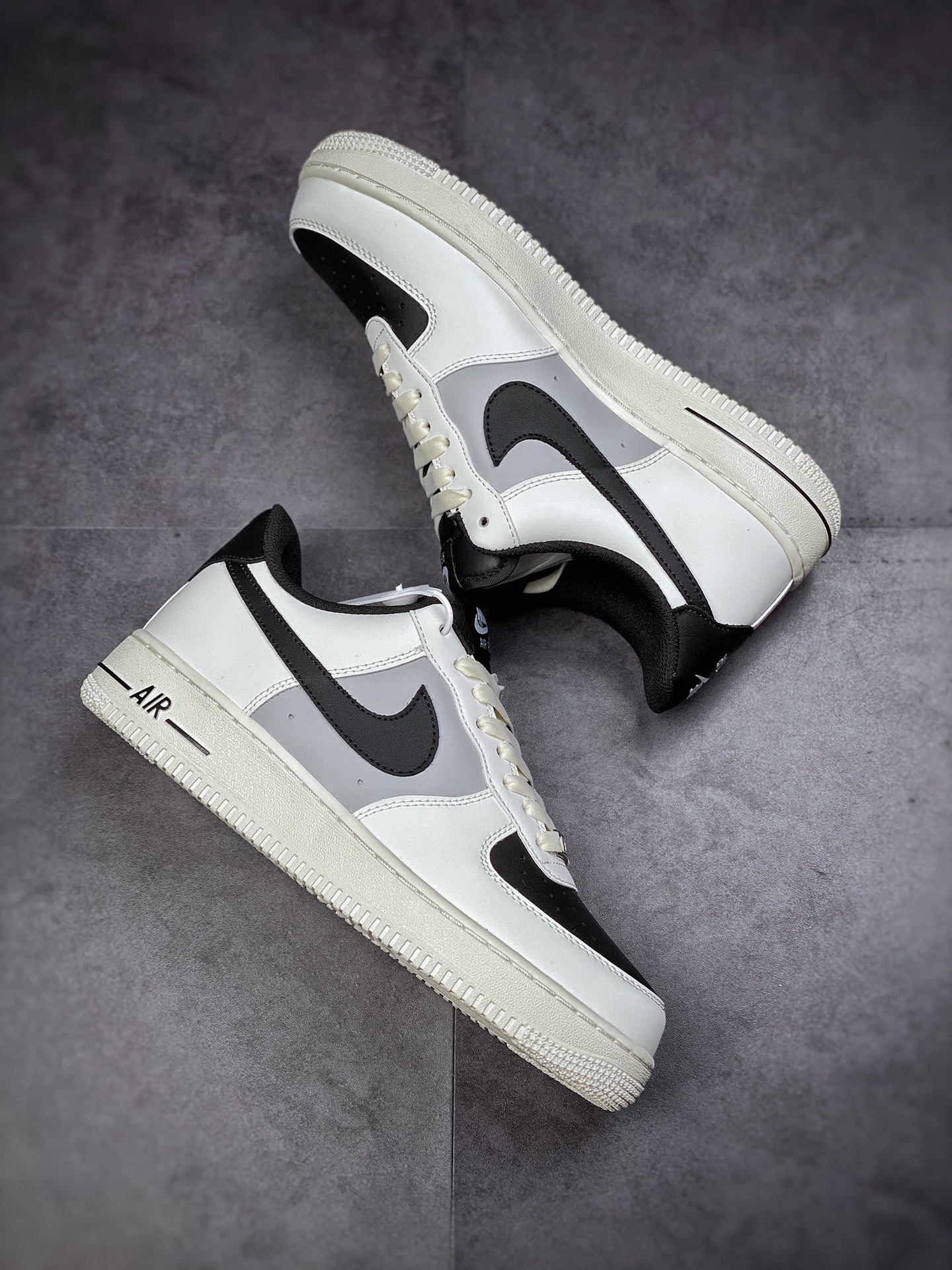 220  Nike Air Force 1 Low 07 黑白灰拼接 原楦头原纸板 打造纯正空军版型RS2696-112