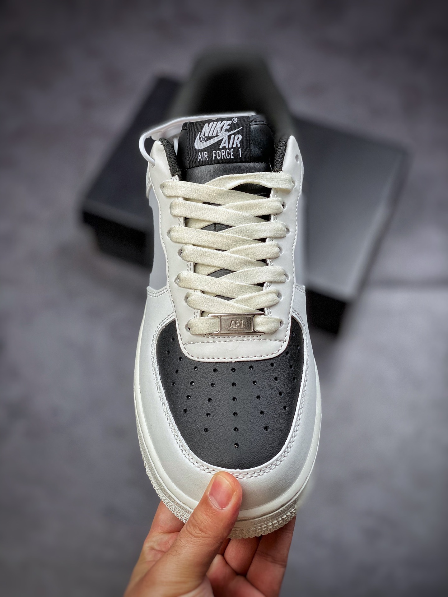 220  Nike Air Force 1 Low 07 黑白灰拼接 原楦头原纸板 打造纯正空军版型RS2696-112