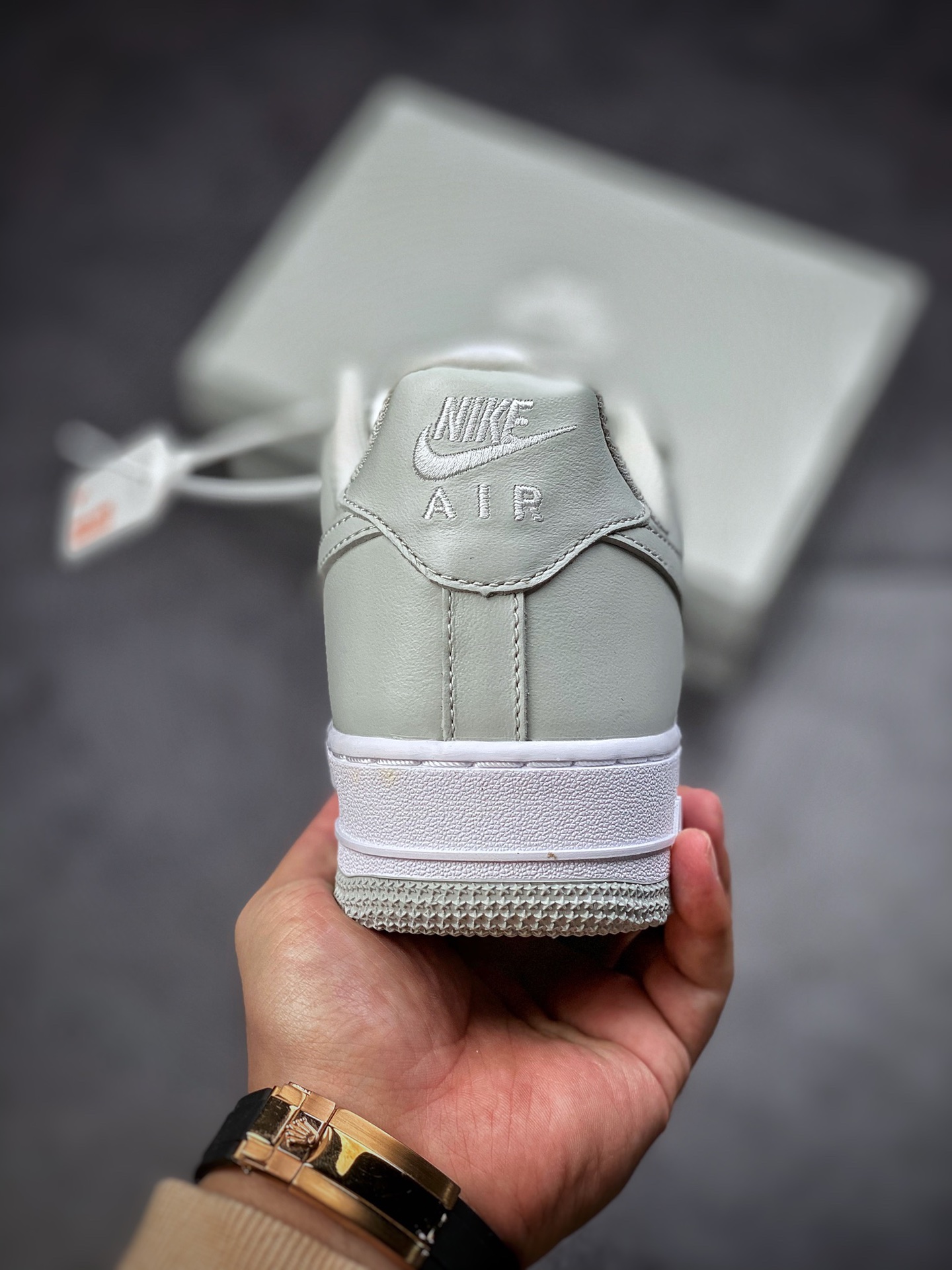 200  Nike Air Force 1 Low 07 浅白灰拼接 原楦头原纸板 AA1726-201