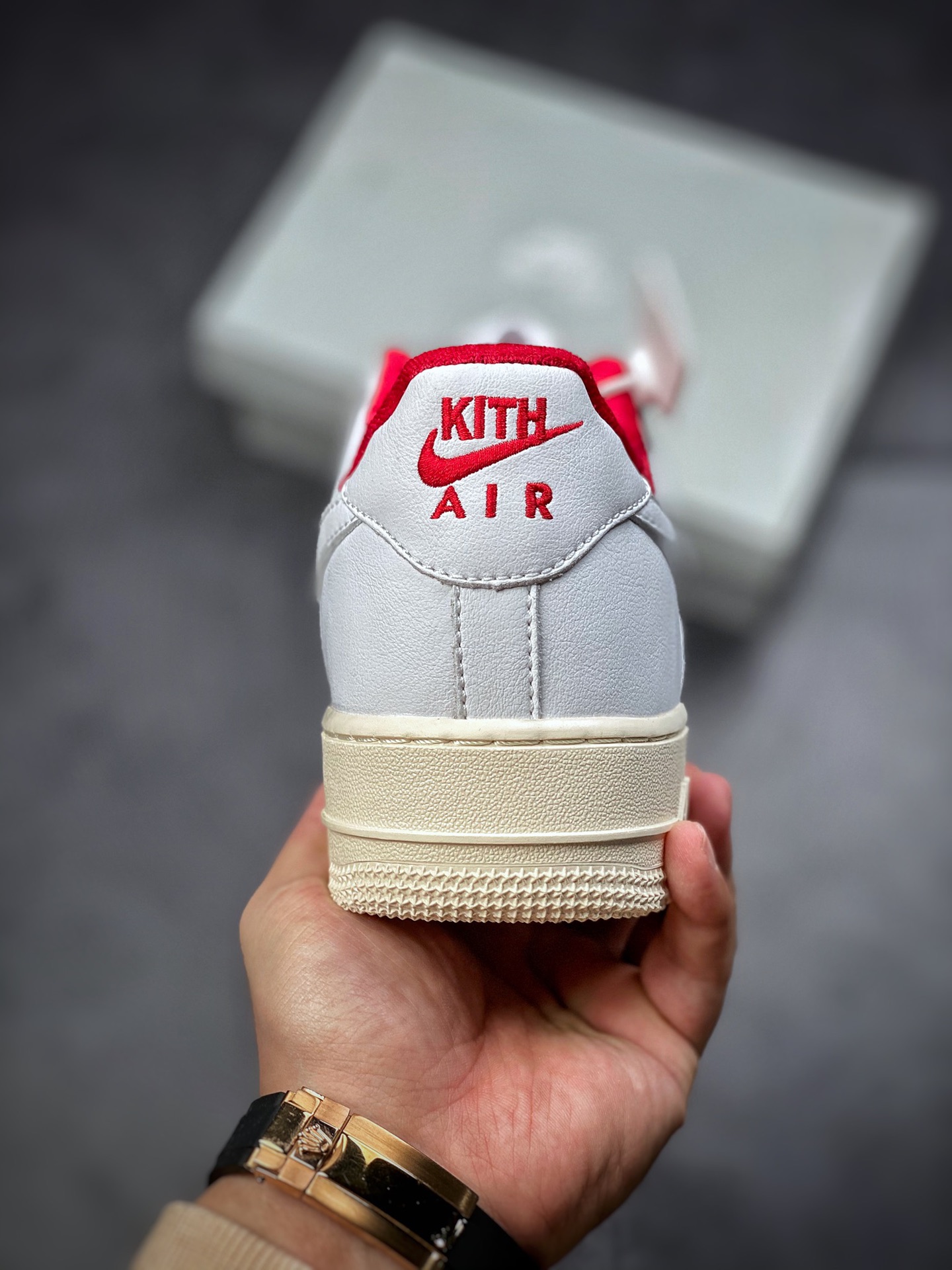 200  Nike Air Force 1 Low 07 × KITH 白红 原楦头原纸板CZ7926-100