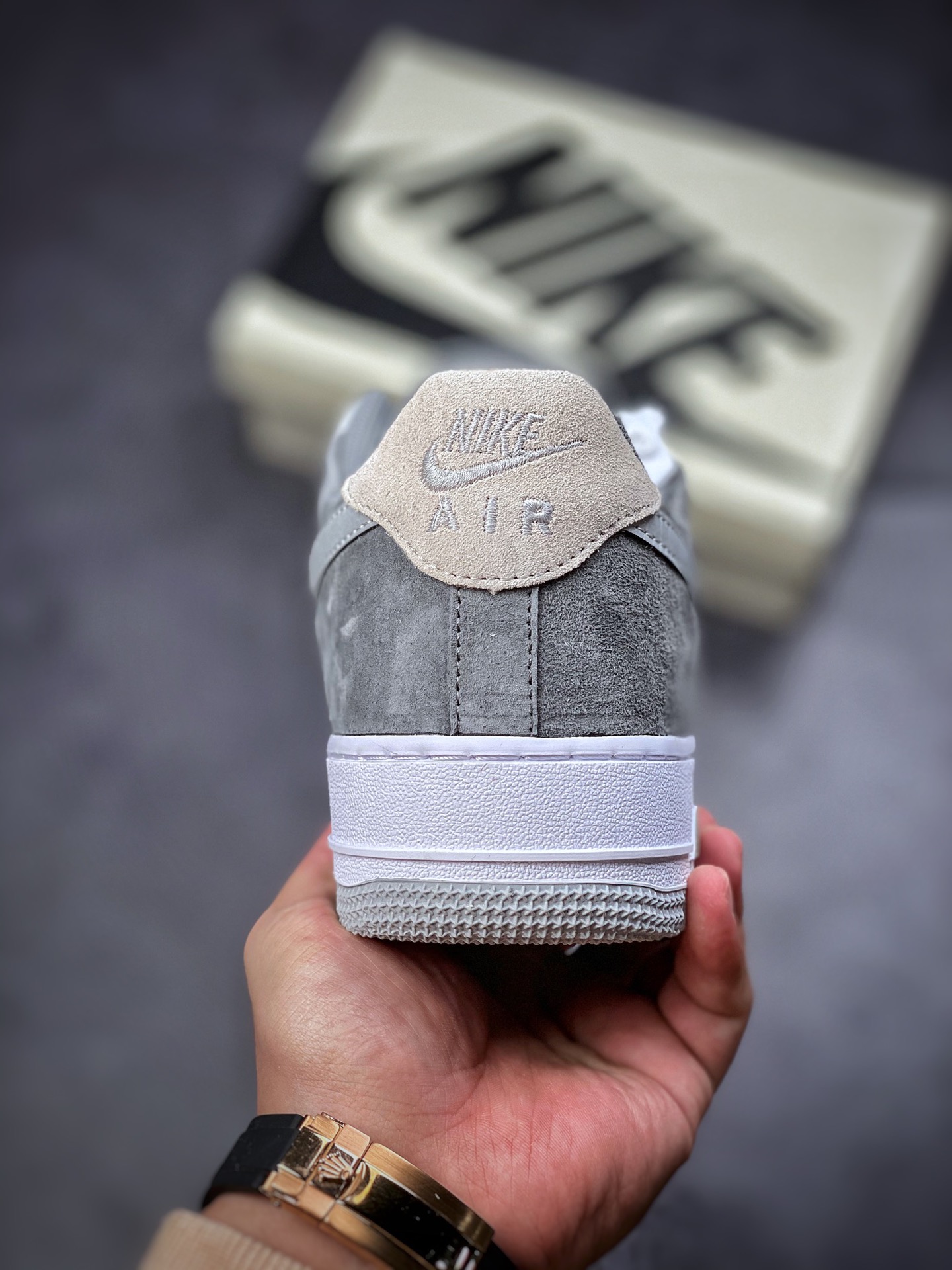 220  Nike Air Force 1 Low 07 浅灰军绿拼接 3M反光 CW2288-703