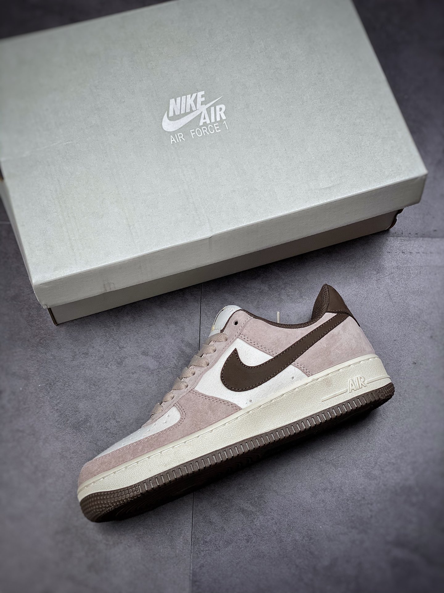240  Nike Air Force 1 Low 07 灰白棕 原楦头原纸板 NT9988-918