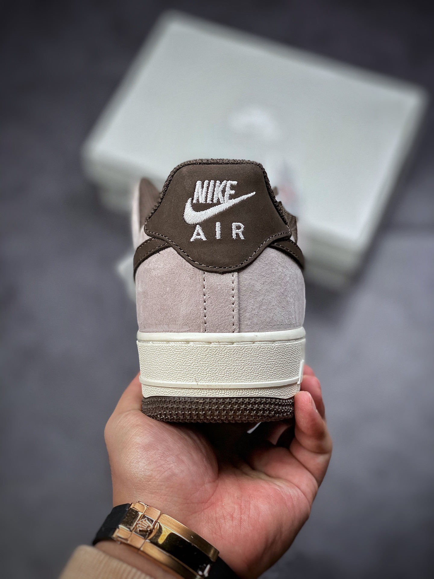 240  Nike Air Force 1 Low 07 灰白棕 原楦头原纸板 NT9988-918