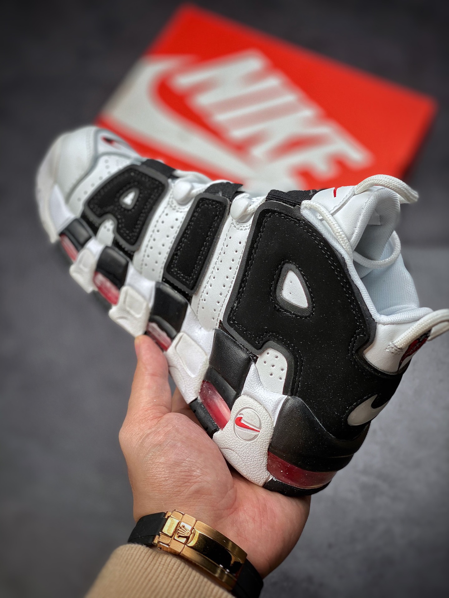 260  Nike Air More Uptempo OG耐克 皮蓬全掌气垫篮球鞋 414962-105