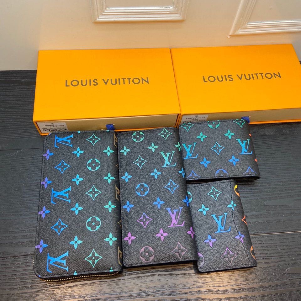 RFID blocking leather bi-fold wallet gift box