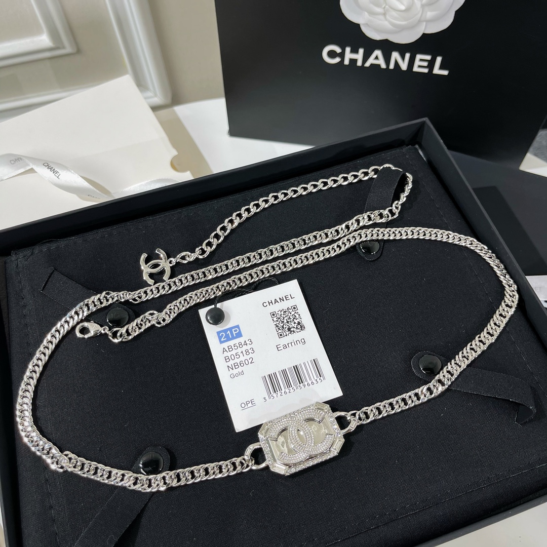 新款☑️CHANEL香奈儿双c腰带腰链