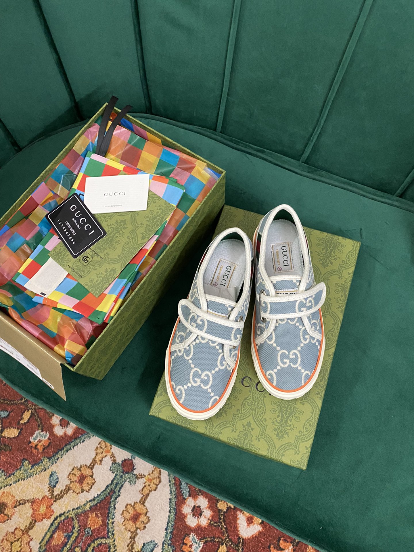 Versión superior. ¡Llegada Gucci tenis 1977 serie clásica izquierda zapatos de lona ...2022 modelos 