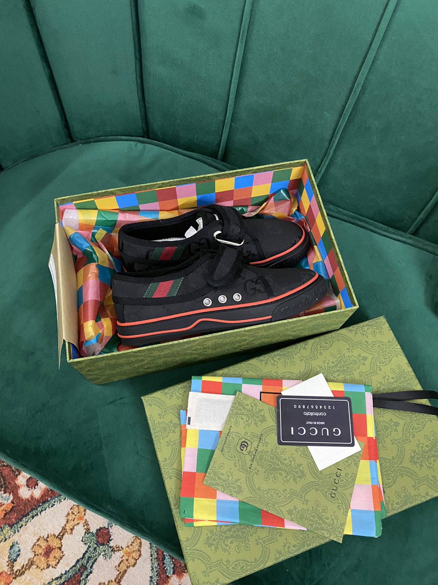 Versión superior. ¡Llegada Gucci tenis 1977 serie clásica izquierda zapatos de lona ...2022 modelos 