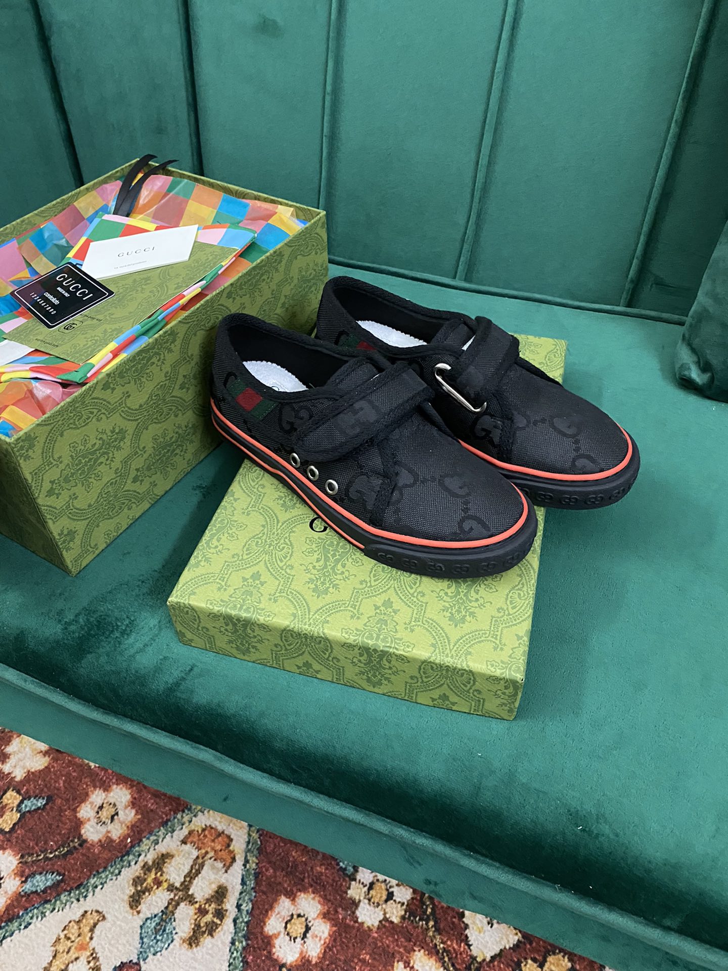 Versión superior. ¡Llegada Gucci tenis 1977 serie clásica izquierda zapatos de lona ...2022 modelos 