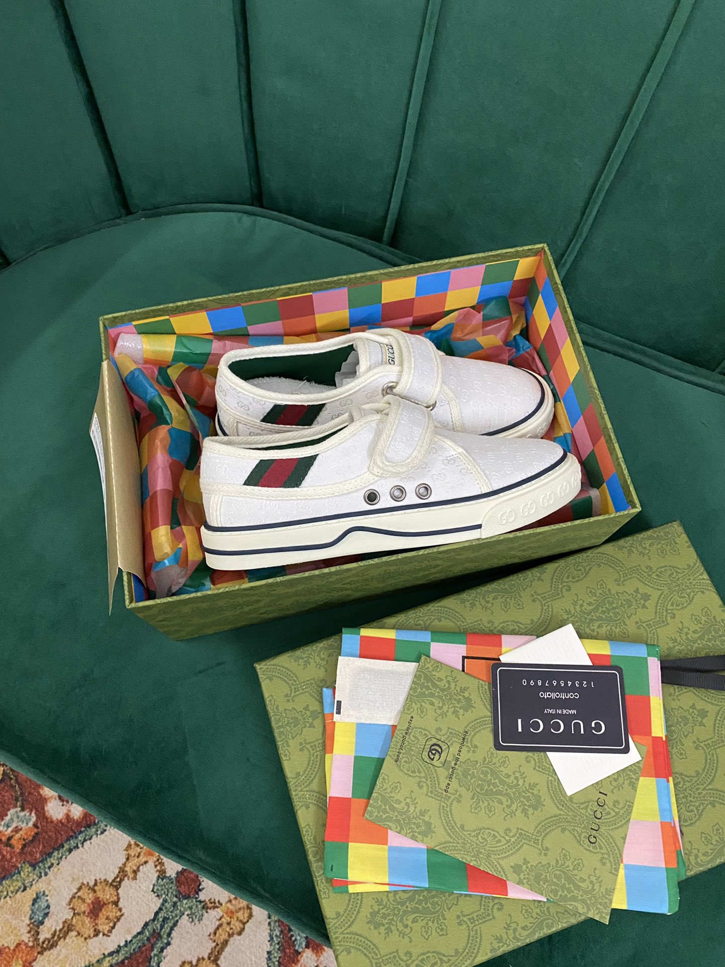 Versión superior. ¡Llegada Gucci tenis 1977 serie clásica izquierda zapatos de lona ...2022 modelos 