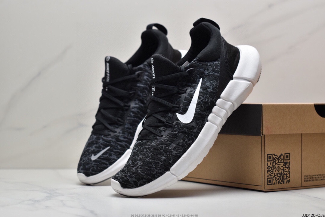 130 真标耐克Nike Free RN Flyknit 2018 赤足5.0二代轻跑鞋 CZ1891-300