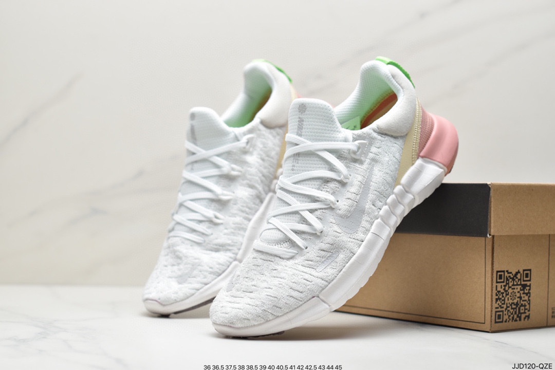 130 真标耐克Nike Free RN Flyknit 2018 赤足5.0二代轻跑鞋 CZ1891-300
