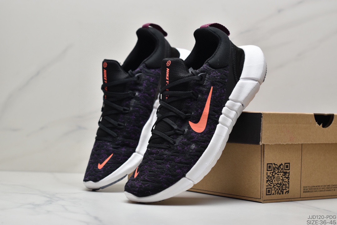 130 真标耐克Nike Free RN Flyknit 2018 赤足5.0二代轻跑鞋 CZ1891-300