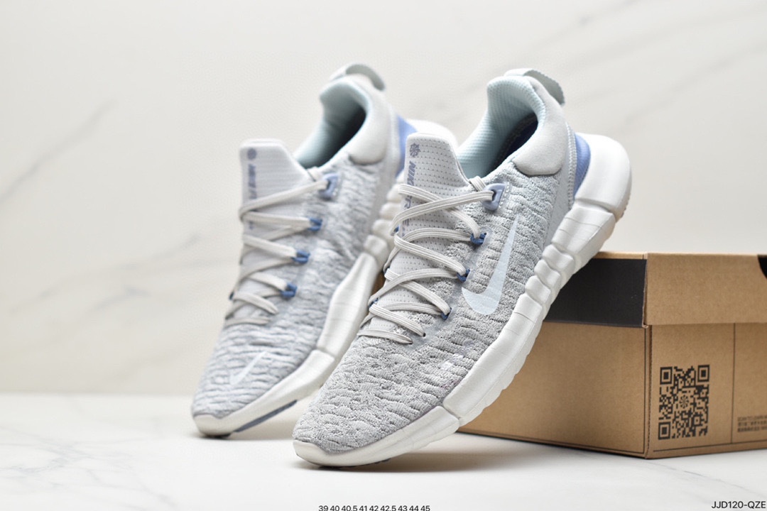 130 真标耐克Nike Free RN Flyknit 2018 赤足5.0二代轻跑鞋 CZ1891-300