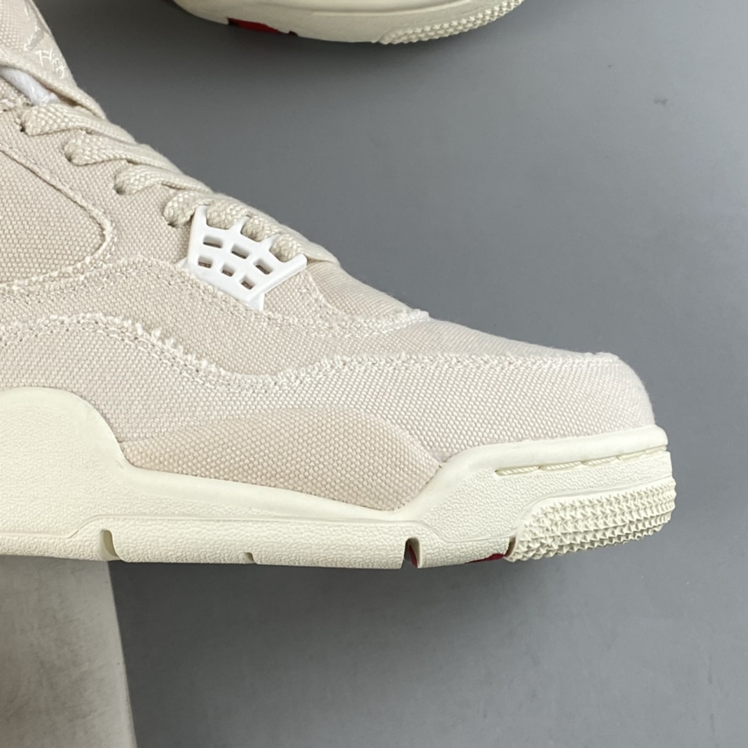 P350  Air Jordan 4 Retro ”Canvas” AJ4 乔4米白帆布 篮球鞋 DQ4909-100
