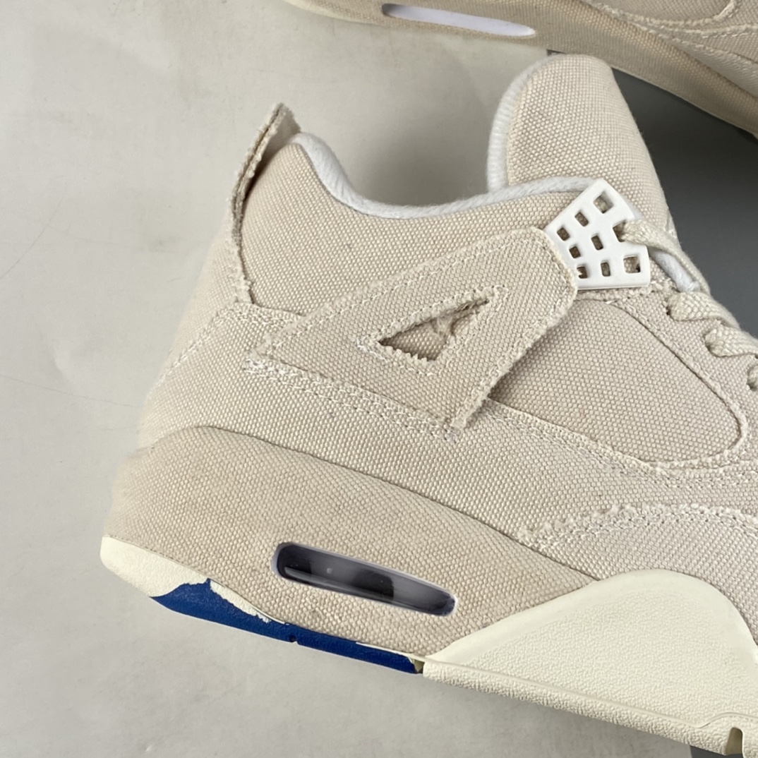 P350  Air Jordan 4 Retro ”Canvas” AJ4 乔4米白帆布 篮球鞋 DQ4909-100