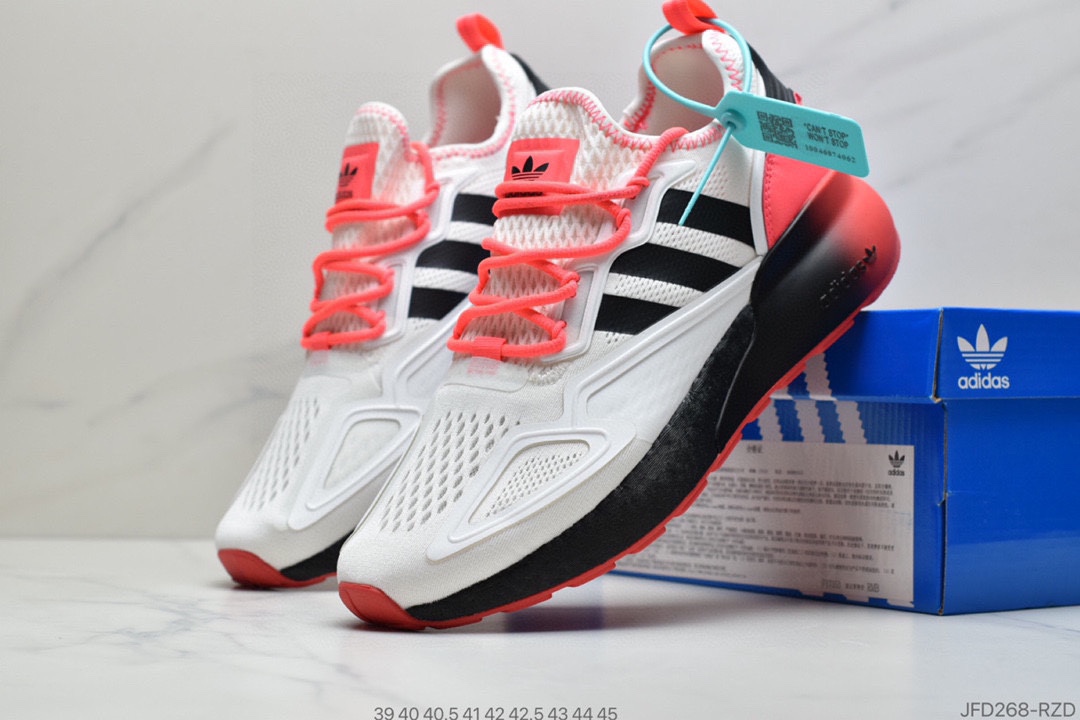170 阿迪达斯Adidas Originals ZX 2K Boost 全新爆米花缓震休闲运动跑鞋