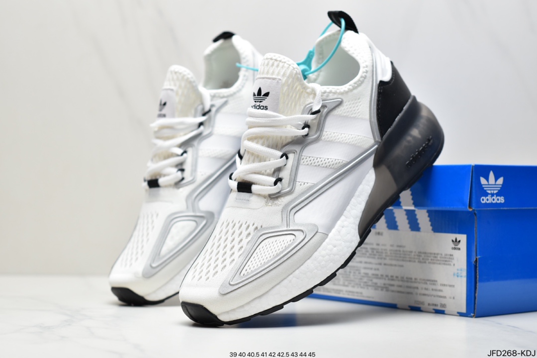 170 阿迪达斯Adidas Originals ZX 2K Boost 全新爆米花缓震休闲运动跑鞋