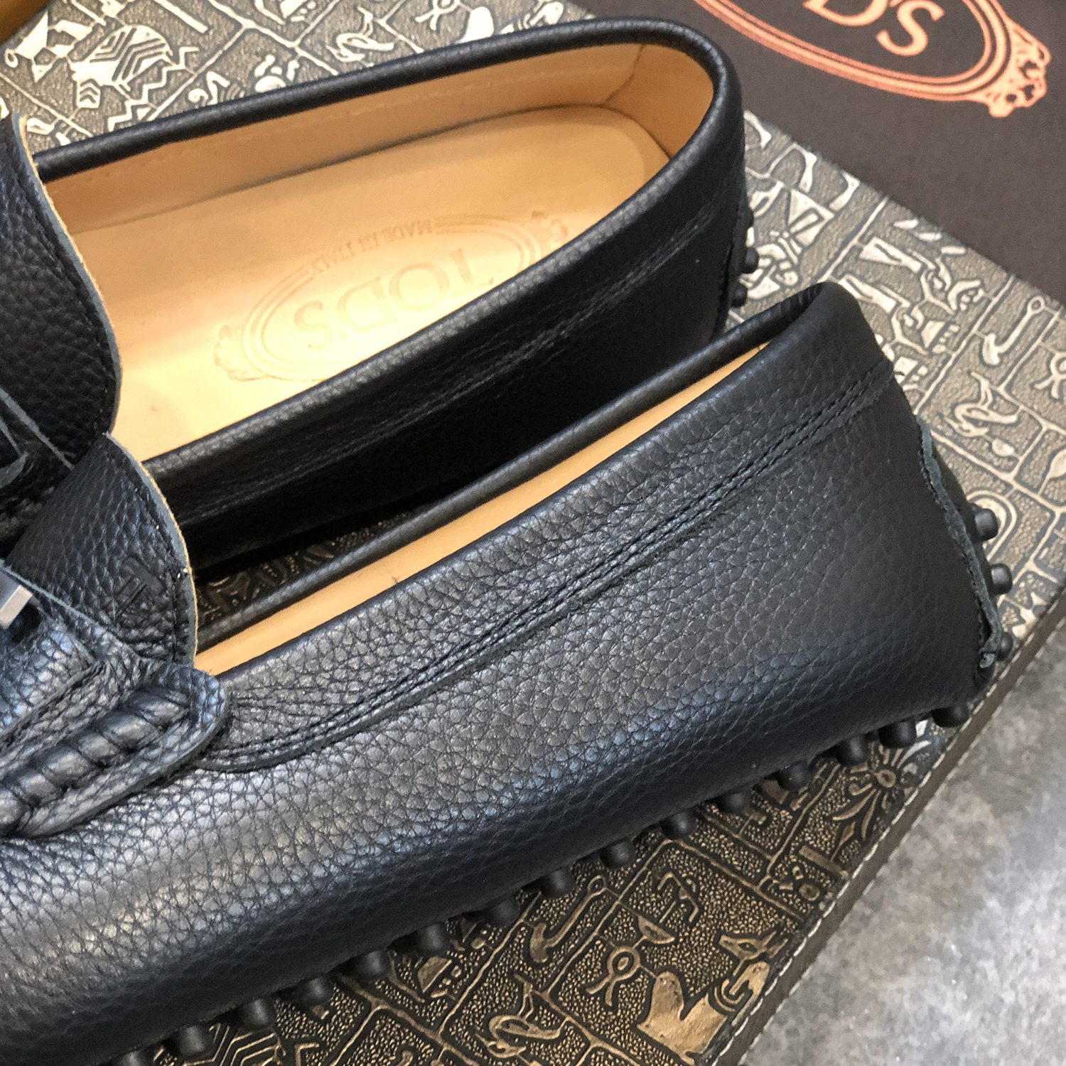 Men’s Bean Shoes: High Quality Counter-Sync Design, Sizes 38-45, Black, Original Packaging - 图片 7