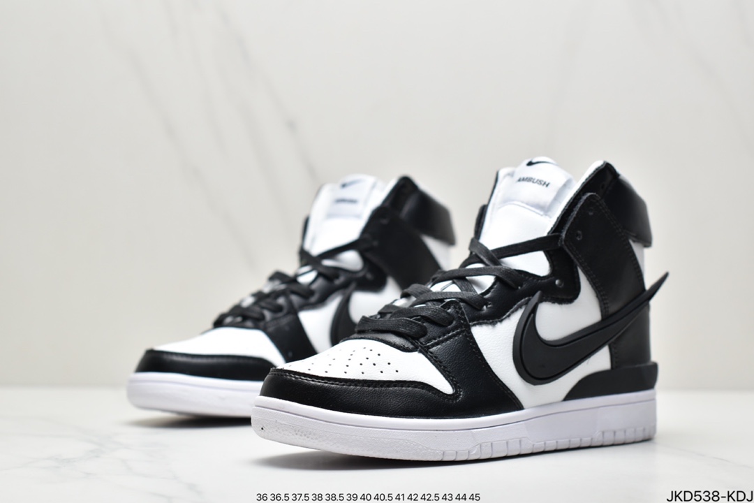 160 耐克AMBUSH x SB Dunk High SB滑板鞋高帮联名皇家蓝CU7544-600
