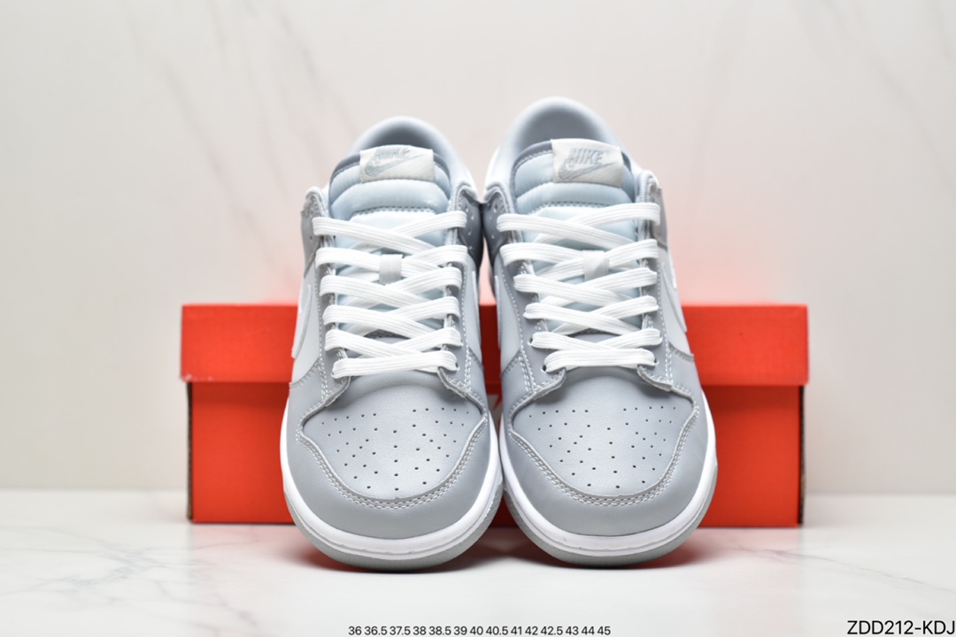 230 Nike SB Dunk Low Retro”Grey/White”扣篮系列低帮休闲运动滑板板鞋“皮革灰白烟灰”DJ6188-001