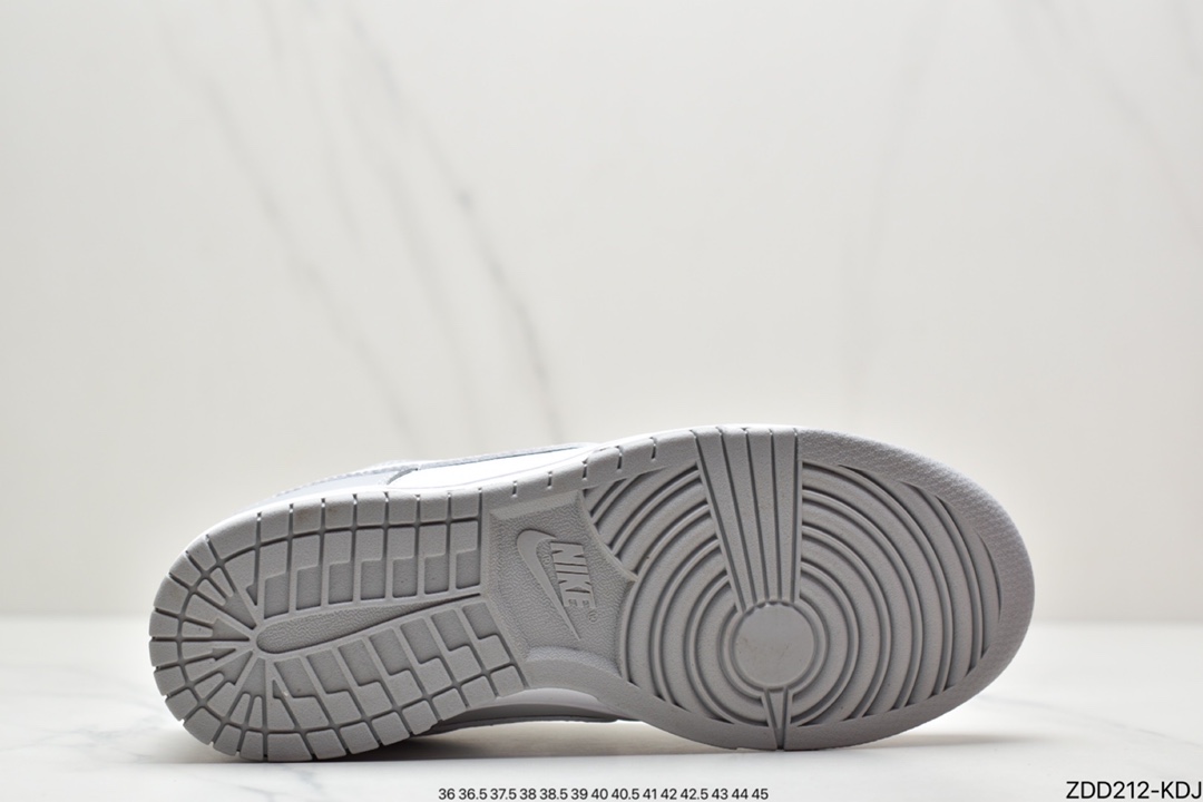 230 Nike SB Dunk Low Retro”Grey/White”扣篮系列低帮休闲运动滑板板鞋“皮革灰白烟灰”DJ6188-001