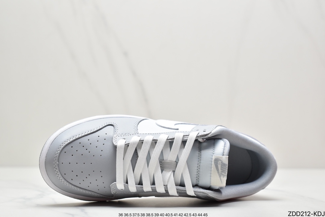 230 Nike SB Dunk Low Retro”Grey/White”扣篮系列低帮休闲运动滑板板鞋“皮革灰白烟灰”DJ6188-001