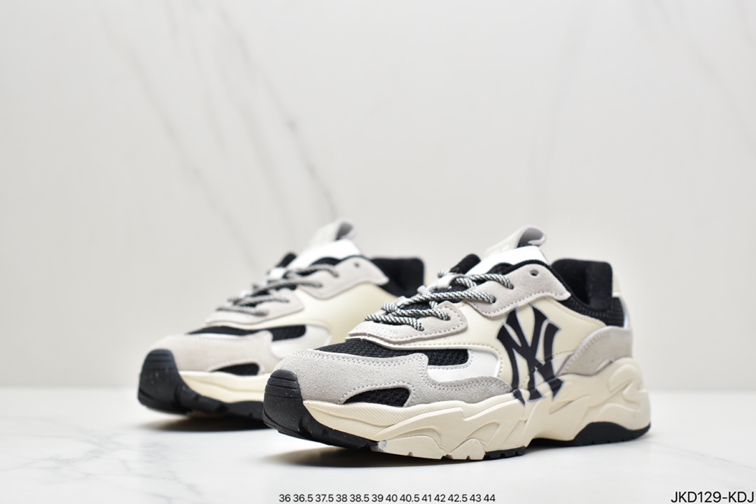 160 NY美国榄球洋基队限定 x MLB Big Ball Chunky LT厚底老爹厚底休闲运动慢跑鞋