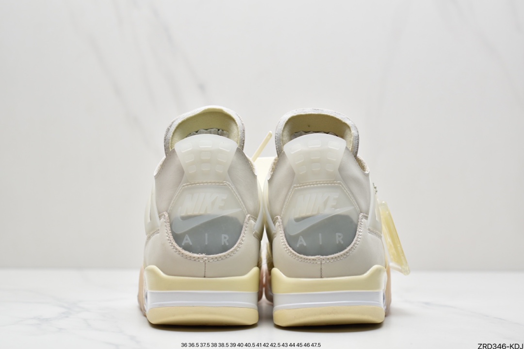 320 东莞大厂出品 off white x air Jordan 4 黑红 CV9388-001