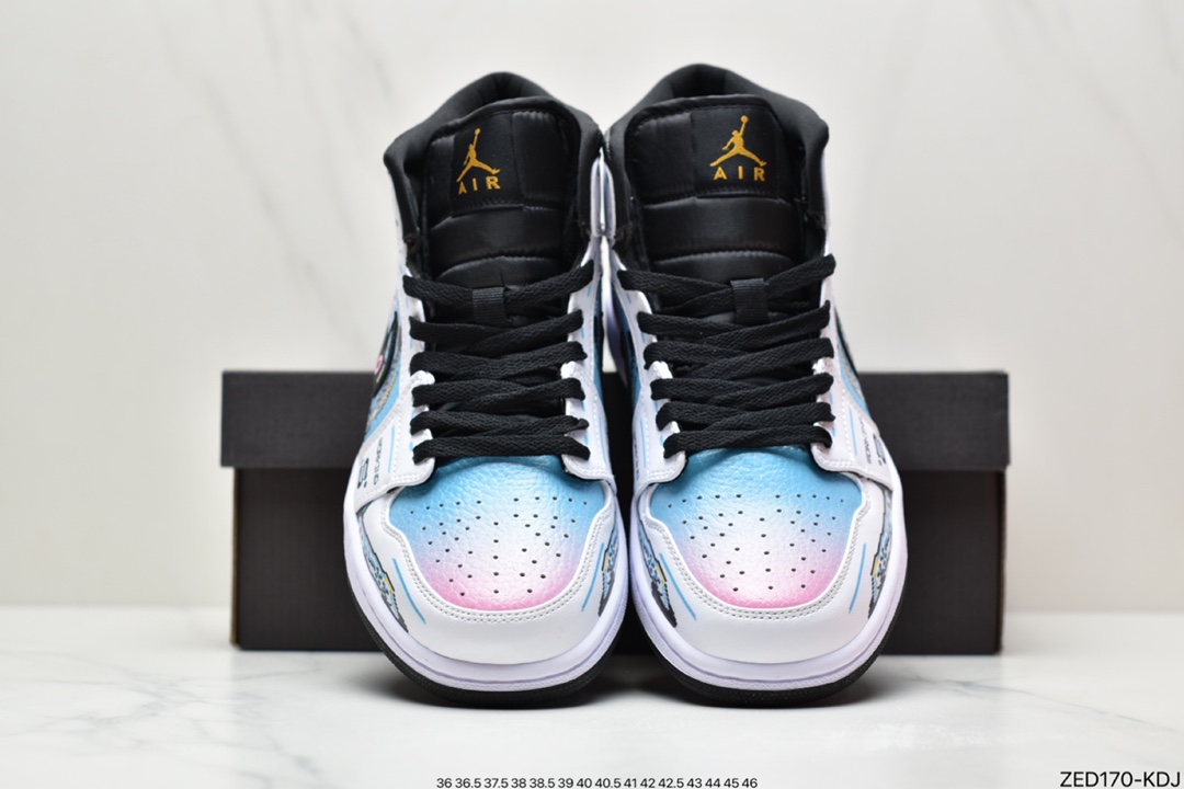 260 耐克Air Jordan 1 MID 虎年限定深灰天猫贸外客户订单 554724-170