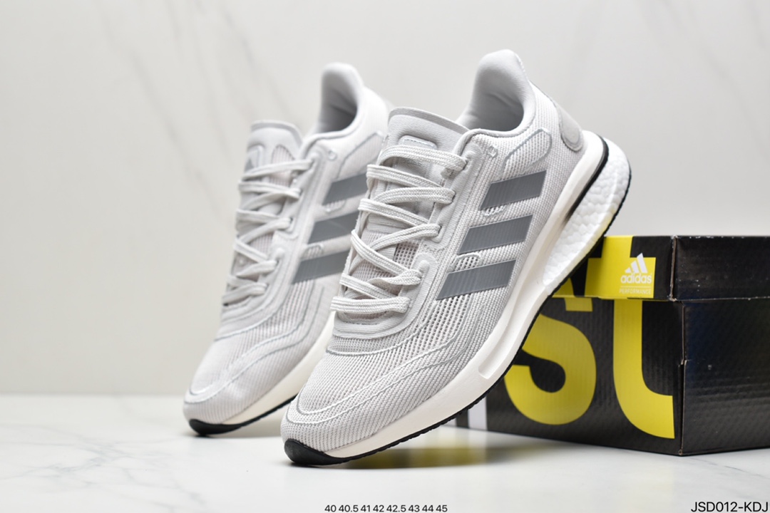 200 阿迪达斯Adidas Supernova Boost 2020 M超新星爆米花系列低帮轻量透气休闲运动鞋FV6035