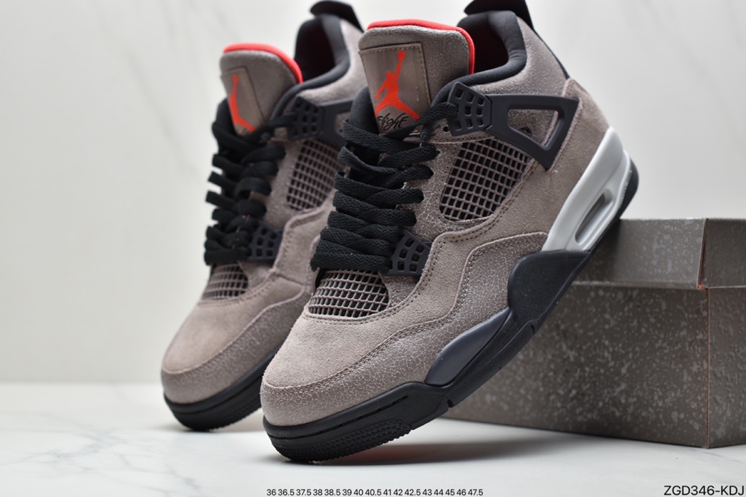 290 乔丹Air Jordan 4 RetroTaupe Haze 黑棕 摩卡 AJ4代中帮复古休闲篮球鞋DB0732-200
