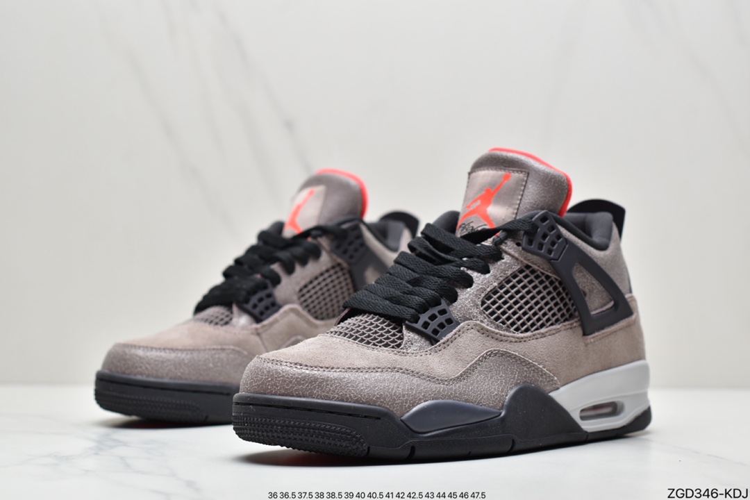 290 乔丹Air Jordan 4 RetroTaupe Haze 黑棕 摩卡 AJ4代中帮复古休闲篮球鞋DB0732-200